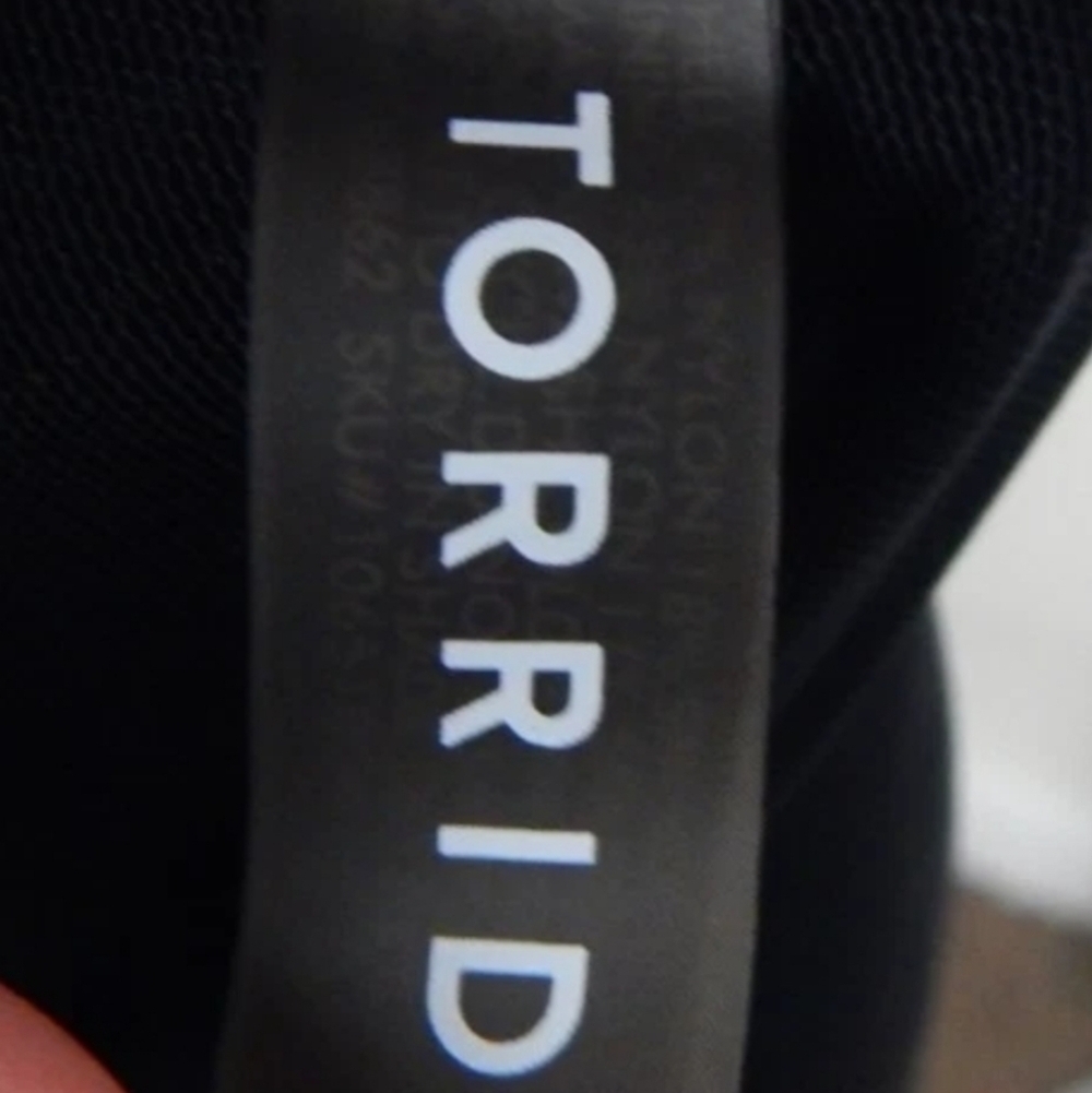 Torrid Black Asymmetrical Wire Free Swim Dress - Picture 5 of 5